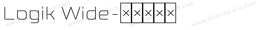 Logik Wide字体转换